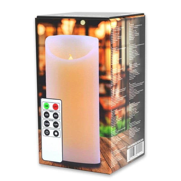 LED-küünal puldiga , kõrgus 15 cm Wax - DecoKing-image-2