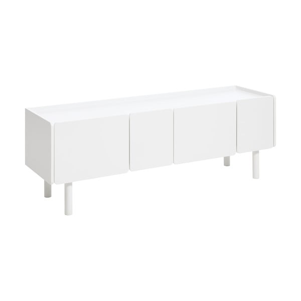Valge TV-alus 160x55x45 cm Bera - Unique Furniture-image-2