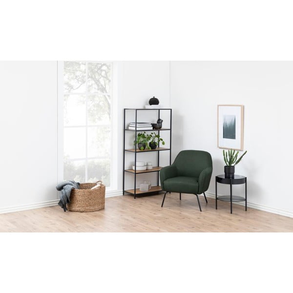 Must tammedekooriga raamaturiiul 77x150 cm Seaford - Actona-image-4