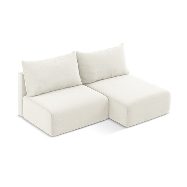 Kreemjas sametdiivanvoodi/panipaigaga nurgadiivan (parem nurk/diivanvoodiga) Kalena - Makamii-image-3