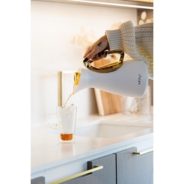 Valge-kuldne termos 1 l Alessia - Vialli Design-image-1