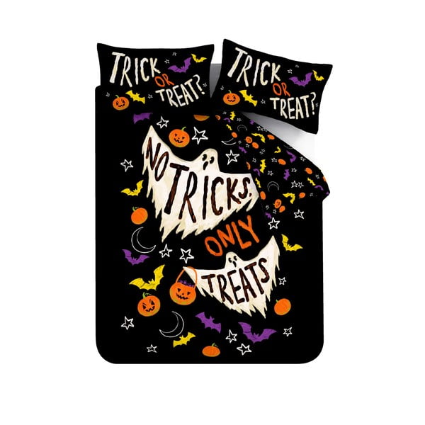 Must voodipesu üheinimesevoodile 135x200 cm Halloween Trick or Treat - Catherine Lansfield