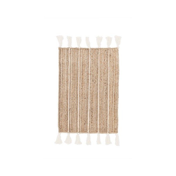 Käsitsi kootud džuudist vaip naturaalses värvitoonis/elevandiluust 60x90 cm Jalaja - Bizzotto
