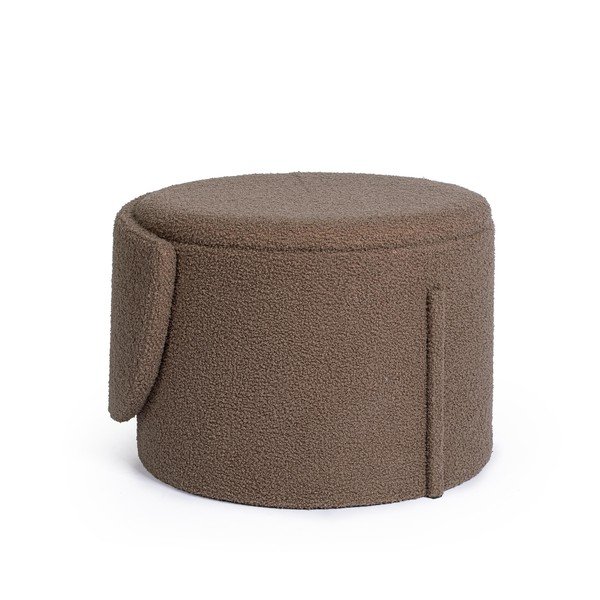 Hallikaspruuni värvi buklee kangast tumba Anthea - Yes Everyday-image-4