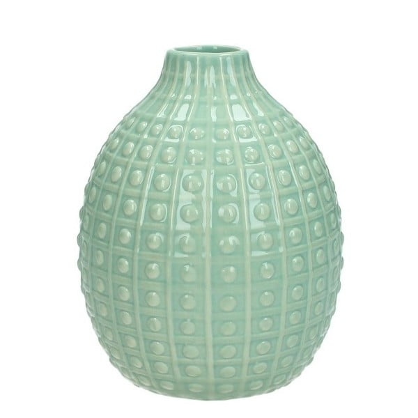 Mentolově zelená keramická váza HF Living Azuro Lilly