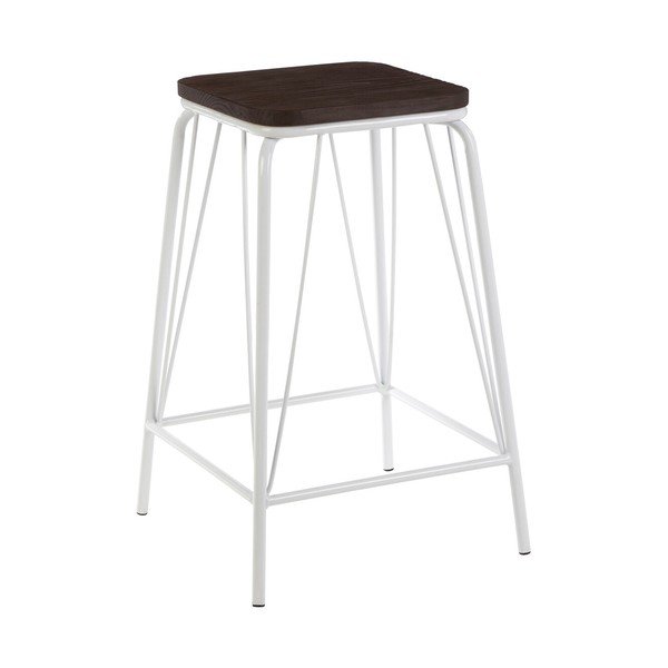 Valge/tume naturaalse jalakapuust tool District - Premier Housewares