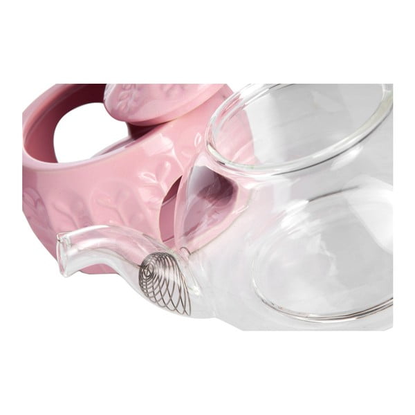 Skleněná čajová konvička s ohřívačem na čajovou svíčku Tasev, objem 600 ml-image-2