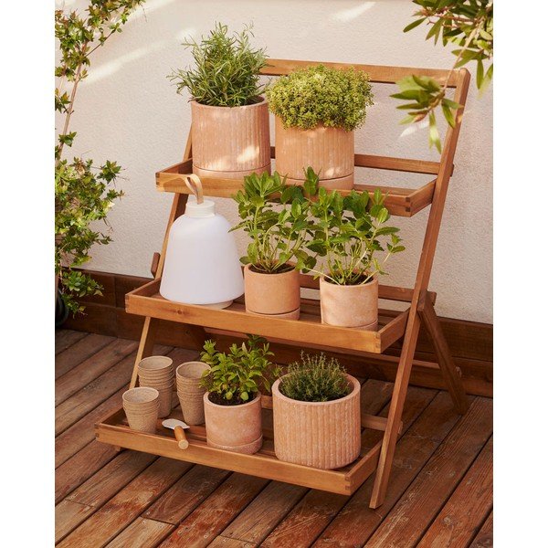 Puidust lillealus 70x85 cm Victora - Kave Home-image-1
