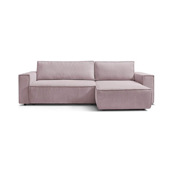 Heleroosa velvetist nurgadiivanvoodi, muutuv Nihad - Bobochic Paris-image-2