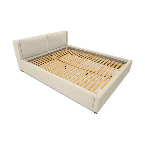 Beež polsterdatud kaheinimesevoodi koos voodipõhjaga 160x200 cm Dreamer - Scandic-image-4