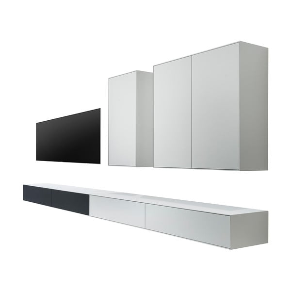 Must-valge komplekt TV laud ja 2 sahtlit Edge by Hammel - Hammel Furniture
