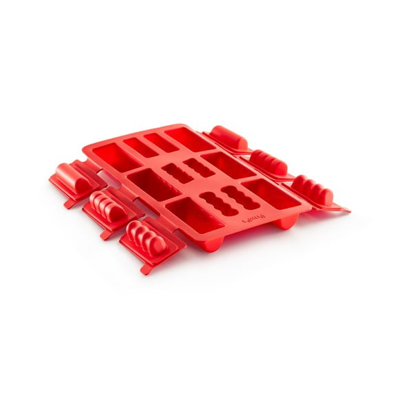 Punane silikoonvorm mini rullide jaoks Ruudukujuline - Lékué
