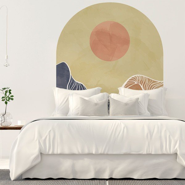 Seinakleebis 120x140 cm Abstract Rising Sun Arch - Ambiance-image-4