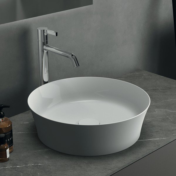 Valge keraamiline ümmargune valamu ø 40 cm Ipalyss - Ideal Standard-image-4