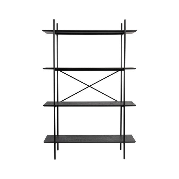 Must metallriiul 120x180x40 cm Marcio - White Label