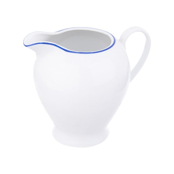Bílá porcelánová mlékovka Orion Blue Line, 350 ml