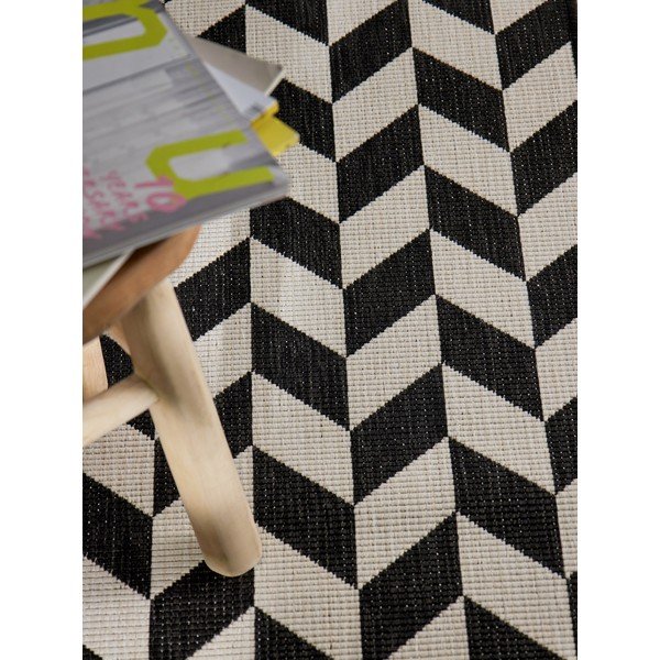 Must/kreemikas sise- ja välistingimustes kasutatav jooksja 80x200 cm Haringey Terrick - Ted Baker-image-1