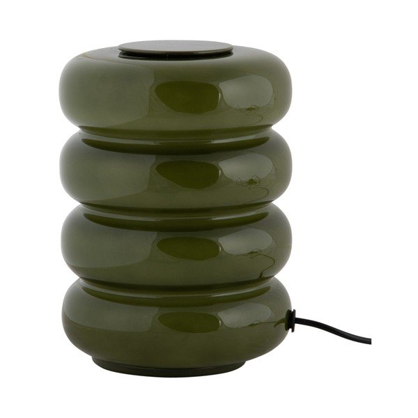 Khaki klaasist LED-laualamp (kõrgus 16,5 cm) Aro - Leitmotiv