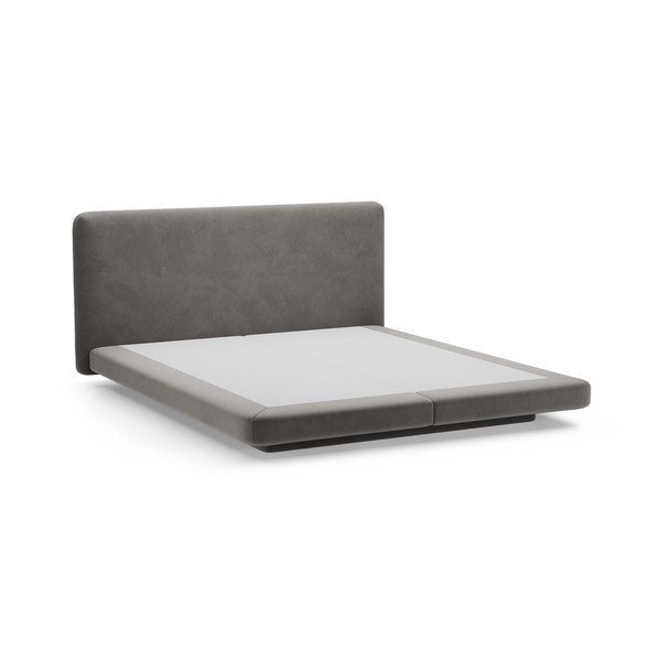 Tumehall polsterdatud kaheinimesevoodi 200x200 cm Linea - Micadoni-image-2