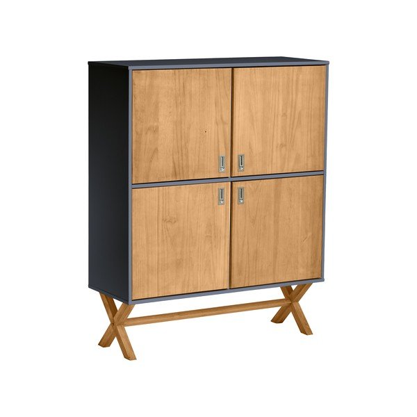 Antracitově šedá komoda Marckeric Leidi, 100 x 123 cm-image-3