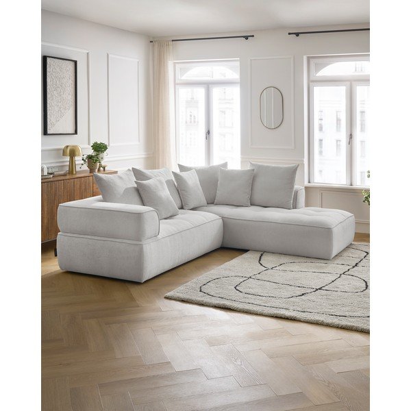 Helehall šenill-nurgadiivan (parem nurk/L-kujuline) Whesley - Bobochic Paris-image-1