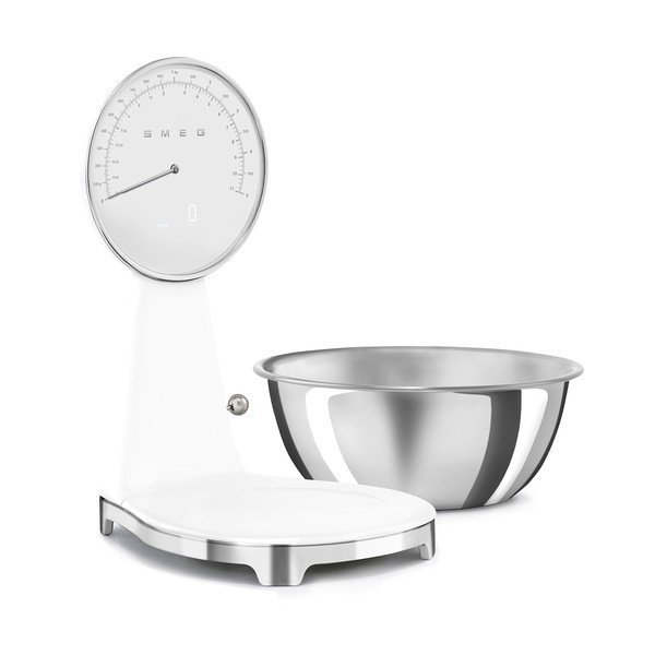 Valgest plastist digitaalne köögikaal - SMEG-image-3