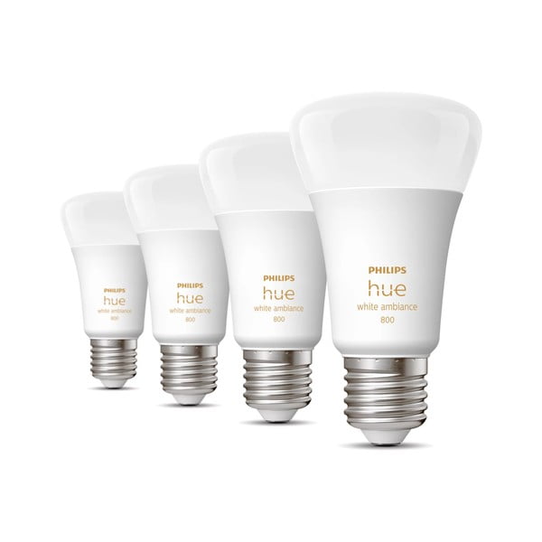 LED nutipirnid 4tk komplektis, E27, 9W White ambiance - Philips Hue