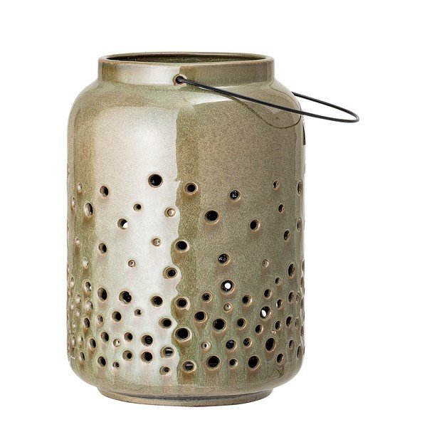 Roheline keraamiline latern , kõrgus 26,5 cm Wade - Bloomingville-image-2