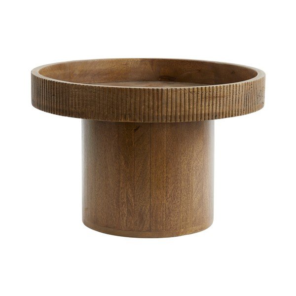 Ümmargune mangopuidust diivanilaud ø 50 cm Kalomo - Light & Living