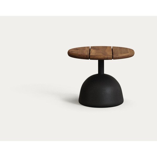 Ümmargune aiakohvilaud akaatsiaplaadiga ø 43 cm Saura - Kave Home-image-2