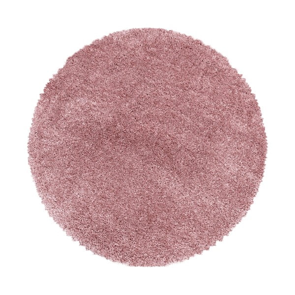 Roosa ümmargune vaip ø 160 cm Fluffy - Ayyildiz Carpets