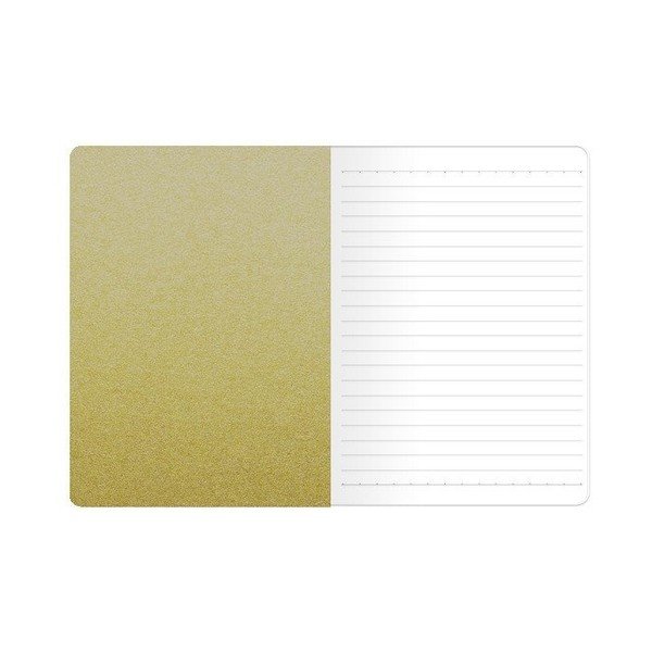 Zápisník A6 Go Stationery Fine Stripe Gold-image-1