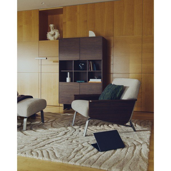 Beež käsitsi kootud villasegust vaip 160x230 cm Tribet - Kave Home-image-2