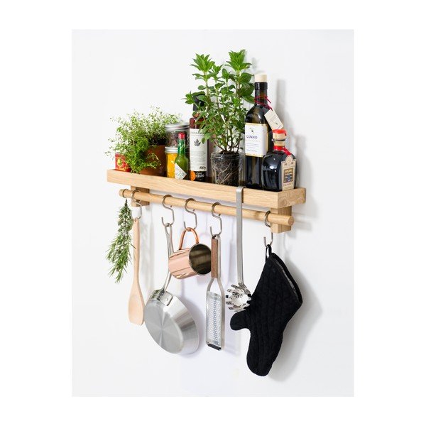 Tammepuust riiul köögitööriistadele - Wireworks-image-2