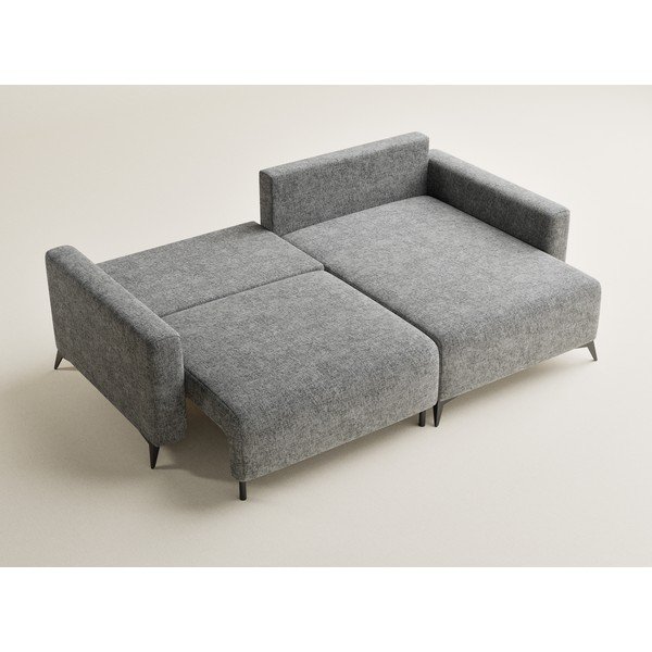 Hall šenilldiivanvoodi/panipaigaga nurgadiivan (parem nurk/diivanvoodiga) Leon - Maison de Rêve-image-3