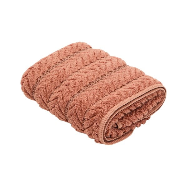 Oranž puuvillane froteerätik 50x90 cm Rune - Kave Home