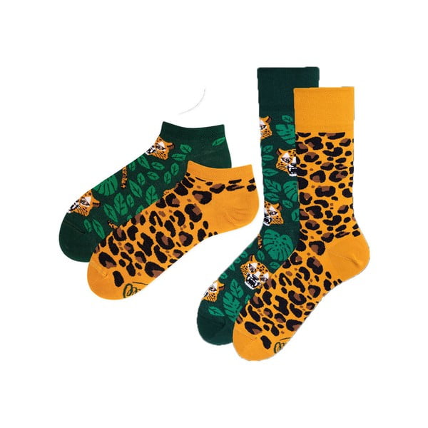 Sada 2 párů klasických a kotníkových ponožek Many Mornings El Leopardo, vel. 39-42