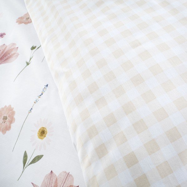 Valge ja roosa voodipesu , 135 x 200 cm Wild Flowers - Catherine Lansfield-image-4