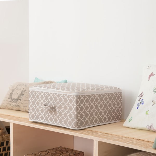 Beeži tõmblukuga hoiukarp, pikkus 46 cm Madison - Compactor-image-1