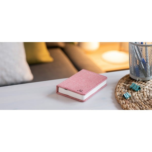 Roosa väike LED laualamp raamatukujulisena Booklight - Gingko