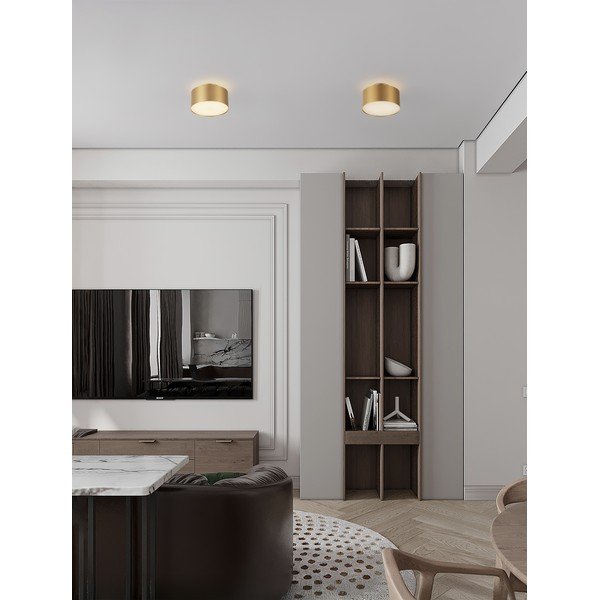 Alumiiniumist LED-laevalgusti kuldses värvitoonis Ozen - Nova Luce-image-1