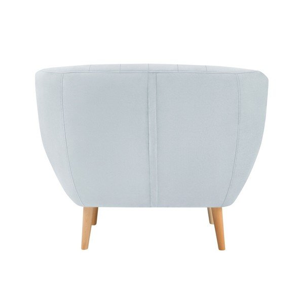 Světle modré sametové křeslo Mazzini Sofas Sardaigne-image-3