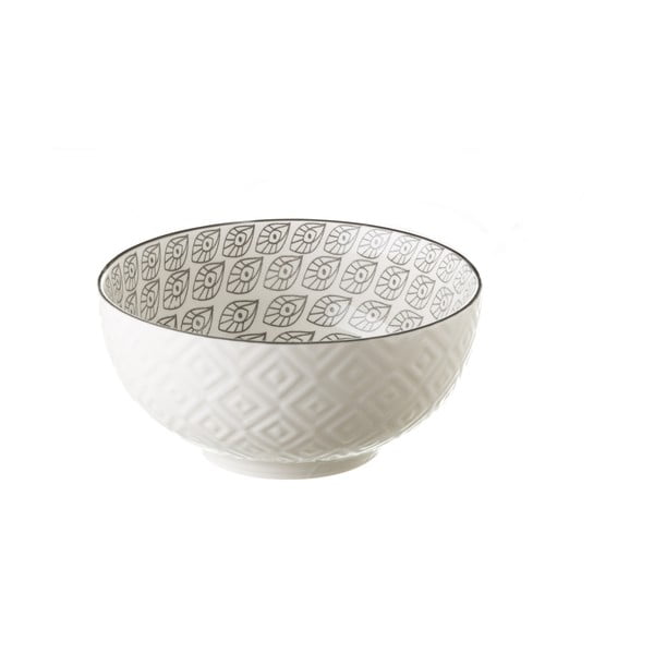 Šedo-bílá porcelánová miska Unimasa Mandy,ø 14,9 cm