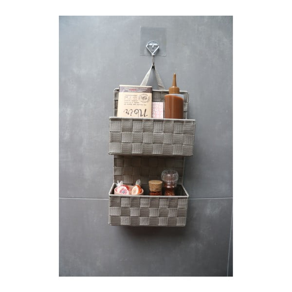 Beež kahetasandiline rippuv korv Bristol - Compactor-image-1