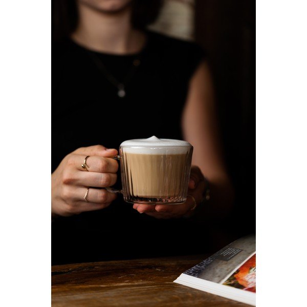 2 klaasist cappuccino tassi komplektis (250 ml) Livio Duo - Vialli Design-image-4