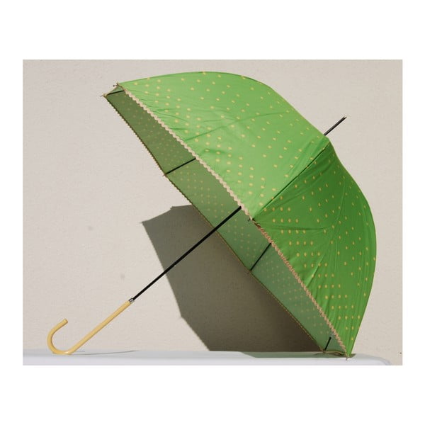 Puntíkatý deštník Dots, zelený
