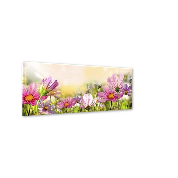 Obraz Styler Glas Flowers Astry, 50 x 125 cm-image-2