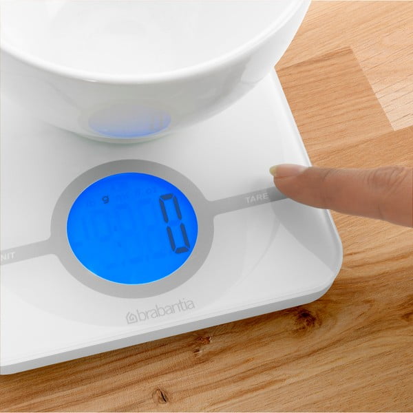 Bílá kuchyňská váha Brabantia Timer-image-1