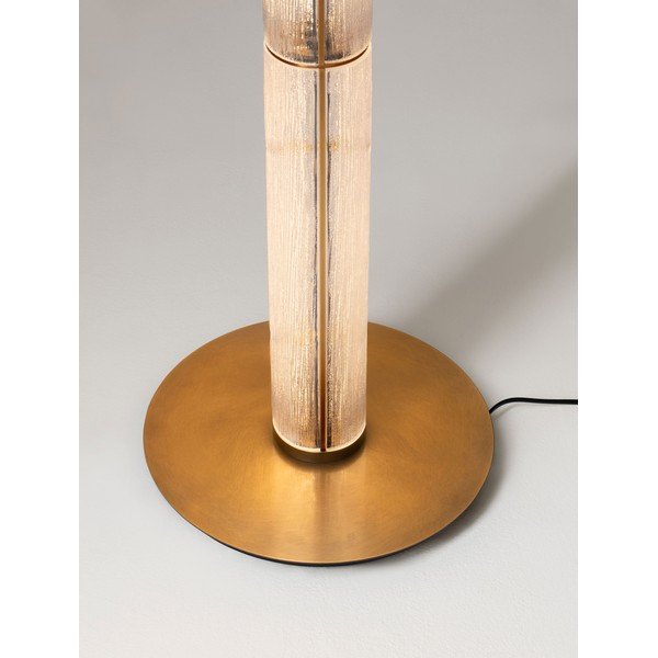 Messingivärvi metallist LED-põrandalamp klaasist varjuga (kõrgus 165,5 cm) Gloree - Nova Luce-image-3