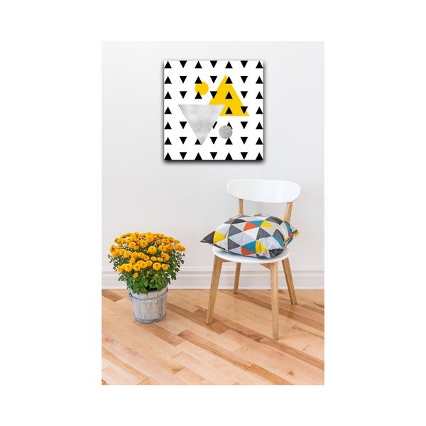 Obraz Canvas Framework Triangles, 50 x 50 cm-image-1